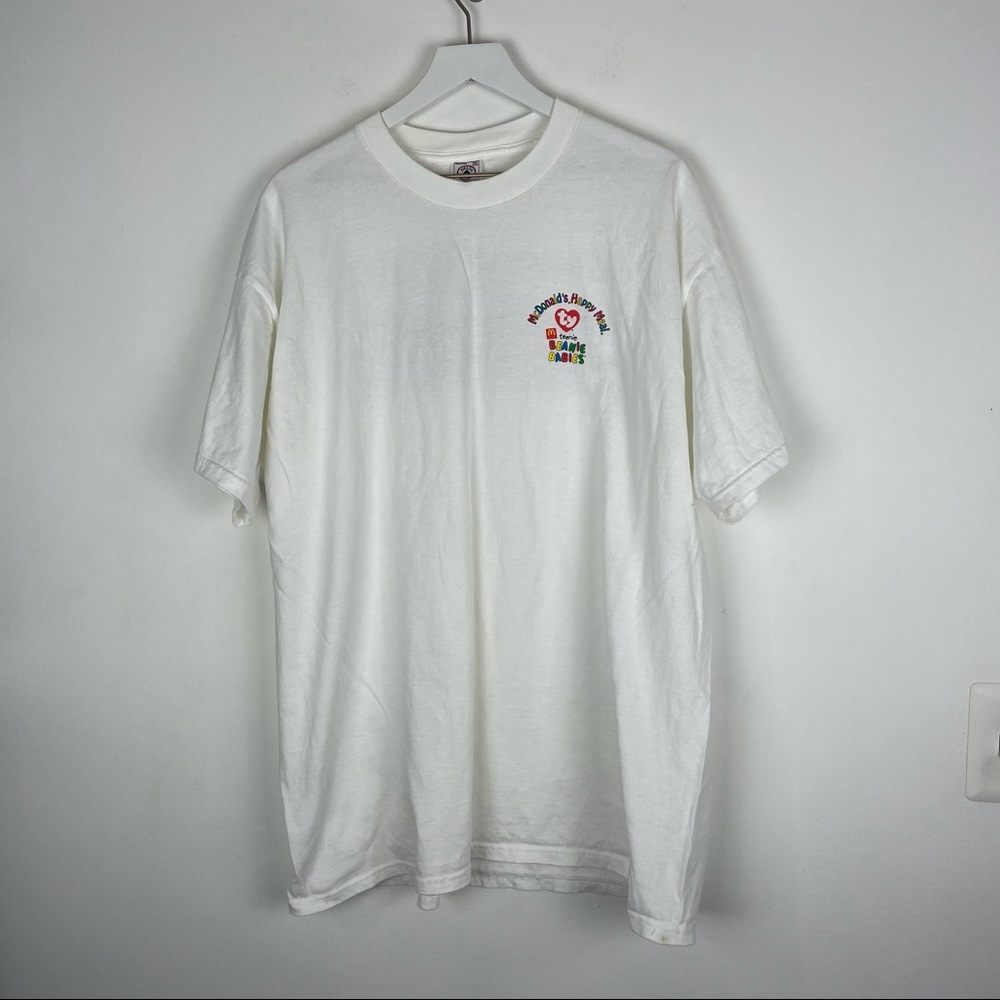 Vintage Delta McDonald’s T-Shirt Beanie Baby Happy Meal Men’s Size XXL